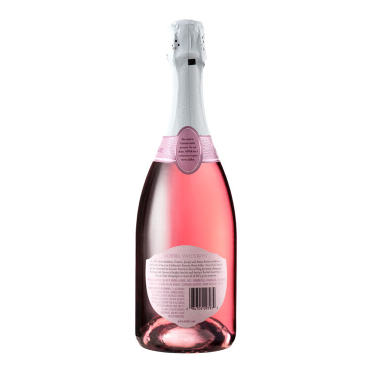 Korbel Sweet Rose California - 750ML - Back