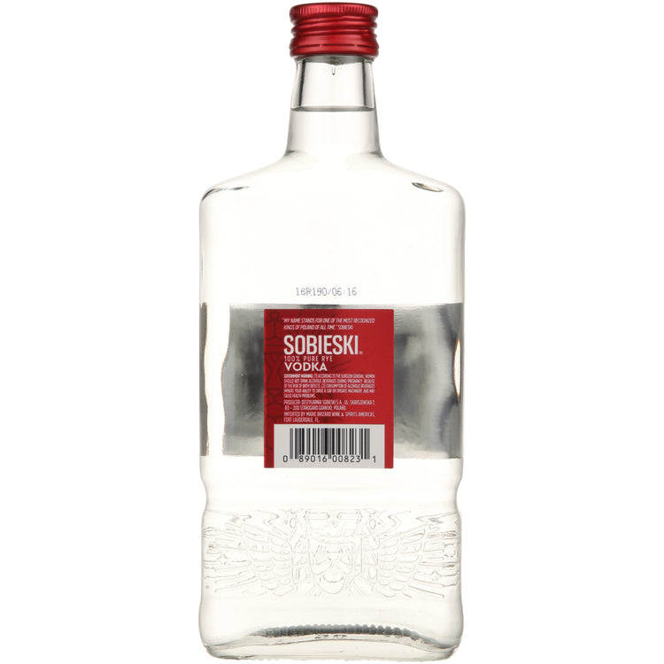 Sobieski Vodka 80 - 375ML - Back