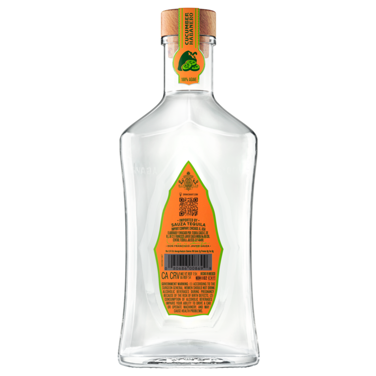 Hornitos Cucumber Tequila Liqueur Cucumber Habanero 70 - 750ML - Back