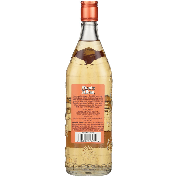 Monte Alban Tequila Reposado 80 - 750ML - Back