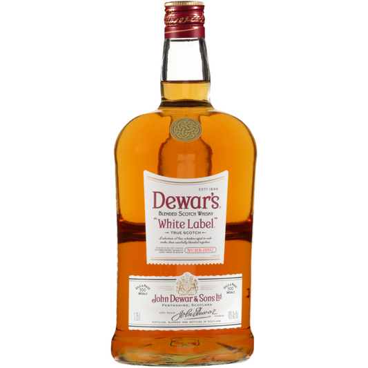 Dewar's Blended Scotch White Label 80 - 1.75L - Front