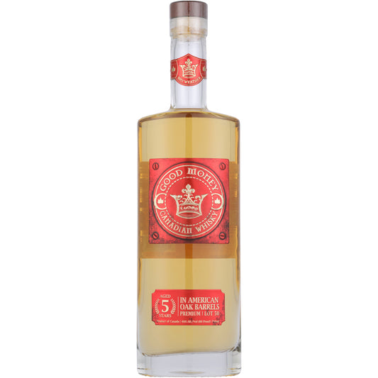 Good Money Canadian Whisky Aged In American Oak Barrels Lot 50 5 Yr 80 - 750ML