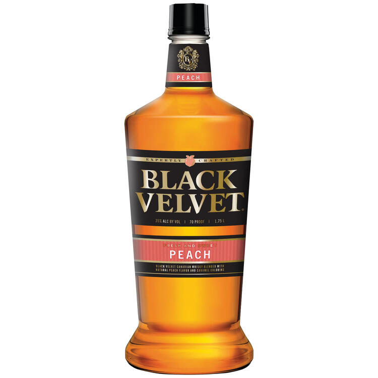 Black Velvet Peach Flavored Whiskey 70 - 1.75L - Front