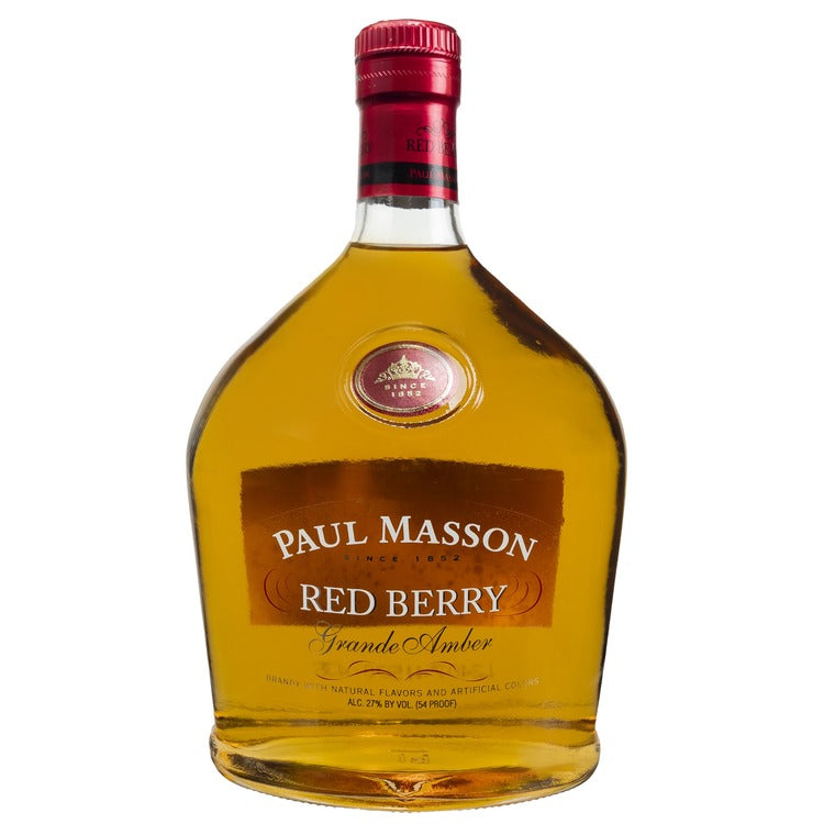 Paul Masson Red Berry Flavored Brandy Grande Amber 54 - 750ML - Front