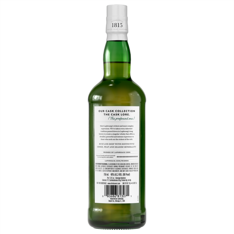 Laphroaig Single Malt Scotch Cask Collection The Cask Lore 96 - 750ML - Back