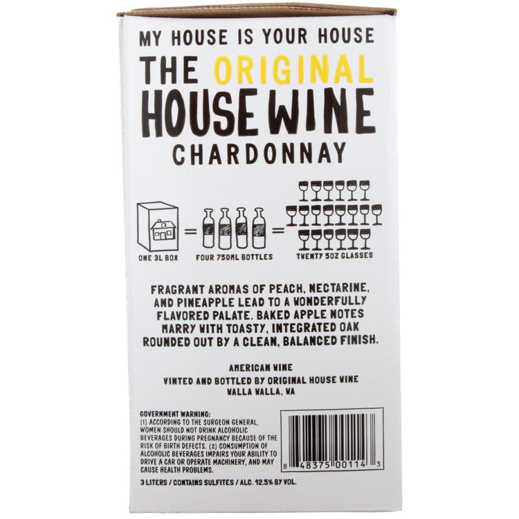 House Wine Chardonnay American - 3.0L