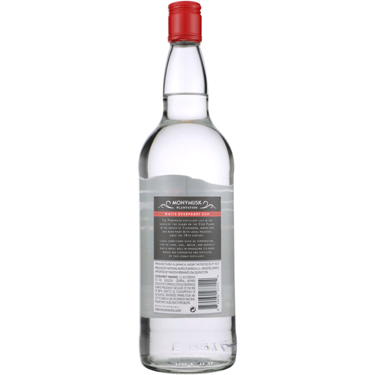 Monymusk Overproof Rum White Overproof 126 - 1.0L