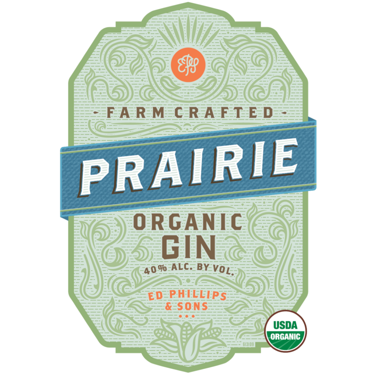 Prairie Dry Gin 80 - 1.0L - Front Label