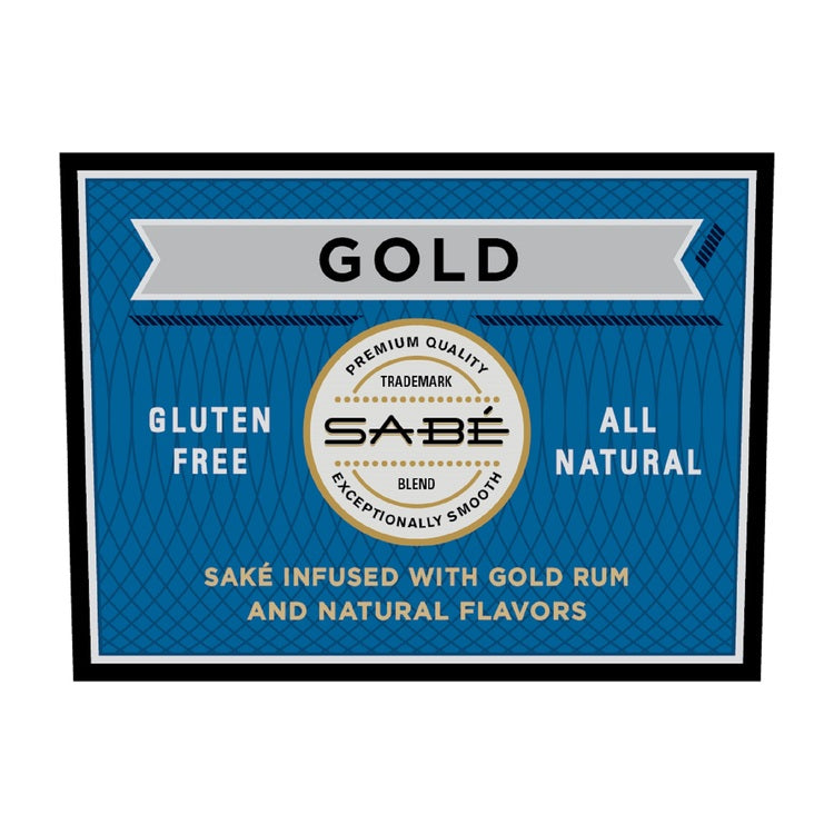Sabe Gold Rum Infused Sake - 750ML - Front Label