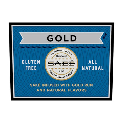 Sabe Gold Rum Infused Sake - 750ML - Front Label