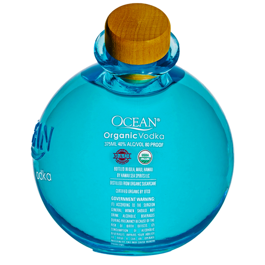 Ocean (Hs) Vodka 80 - 375ML - Back Label
