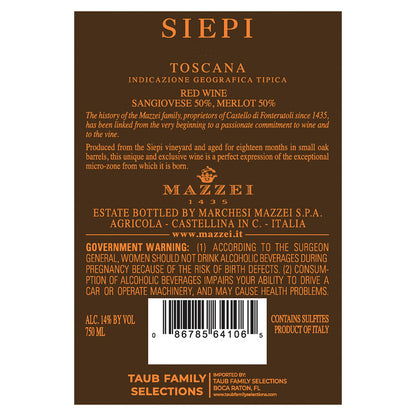Mazzei Toscana Rosso Siepi 2017 - 1.5L
