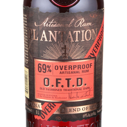 Planteray Overproof Rum Oftd Old Fashioned Traditional Dark 138 - 1.0L - Front Label