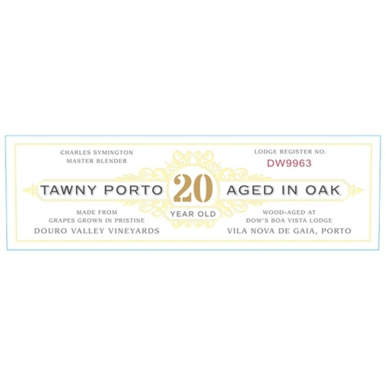 Dow's Porto Tawny 20 Yr - 750ML - Front Label