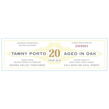 Dow's Porto Tawny 20 Yr - 750ML - Front Label