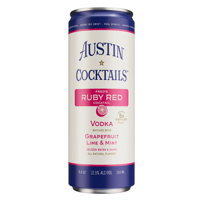 Austin Cocktails Sparkling Ruby Red Cocktail Grapefruit, Lime & Mint 2 - 250ML