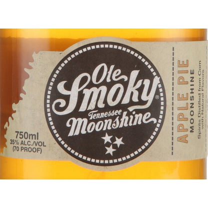 Ole Smoky Apple Pie Flavored Moonshine 70 - 750ML - Front Label