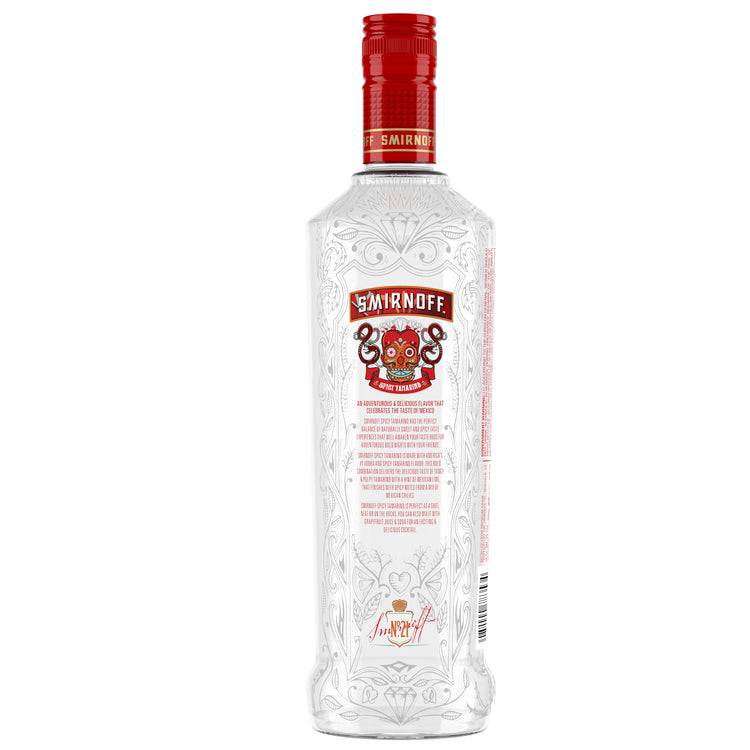 Smirnoff Spicy Tamarind Flavored Vodka 70 - 750ML - Back