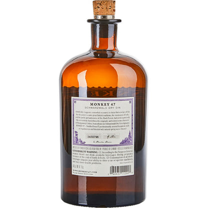 Monkey 47 Dry Gin Schwarzwald 94 - 1.0L - Back