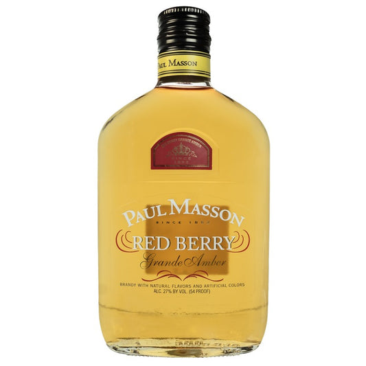 Paul Masson Red Berry Flavored Brandy Grande Amber 54 - 375ML - Front