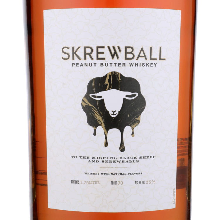 Skrewball Peanut Butter Flavored Whiskey 70 - 1.75L - Front Label