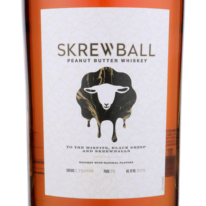 Skrewball Peanut Butter Flavored Whiskey 70 - 1.75L - Front Label