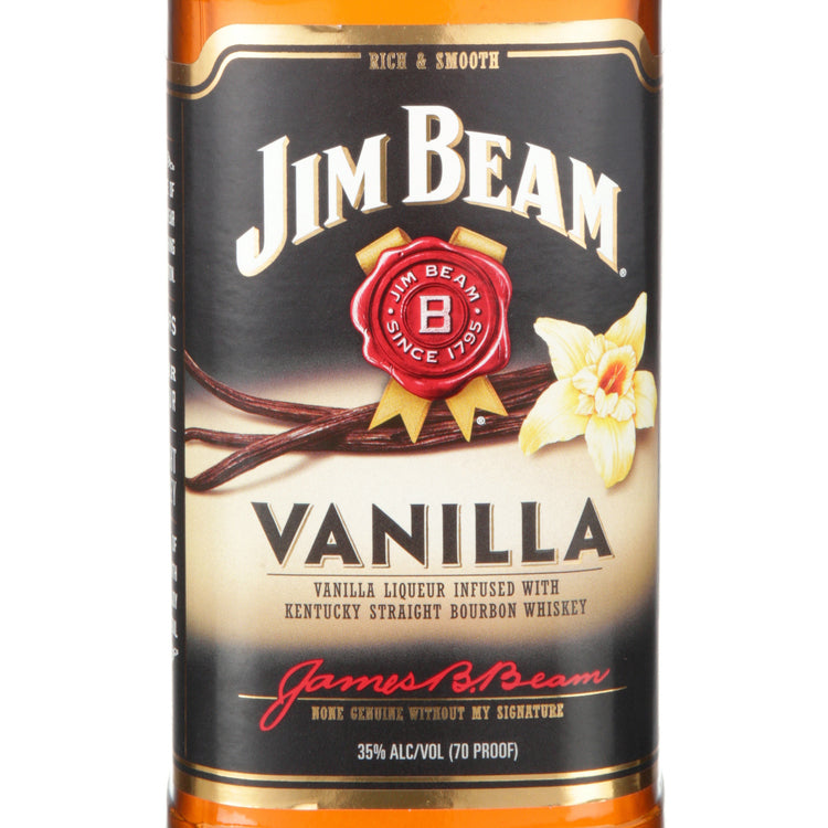 Jim Beam Vanilla Flavored Whiskey 65 - 1.0L - Front Label