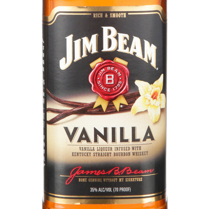 Jim Beam Vanilla Flavored Whiskey 65 - 1.0L - Front Label
