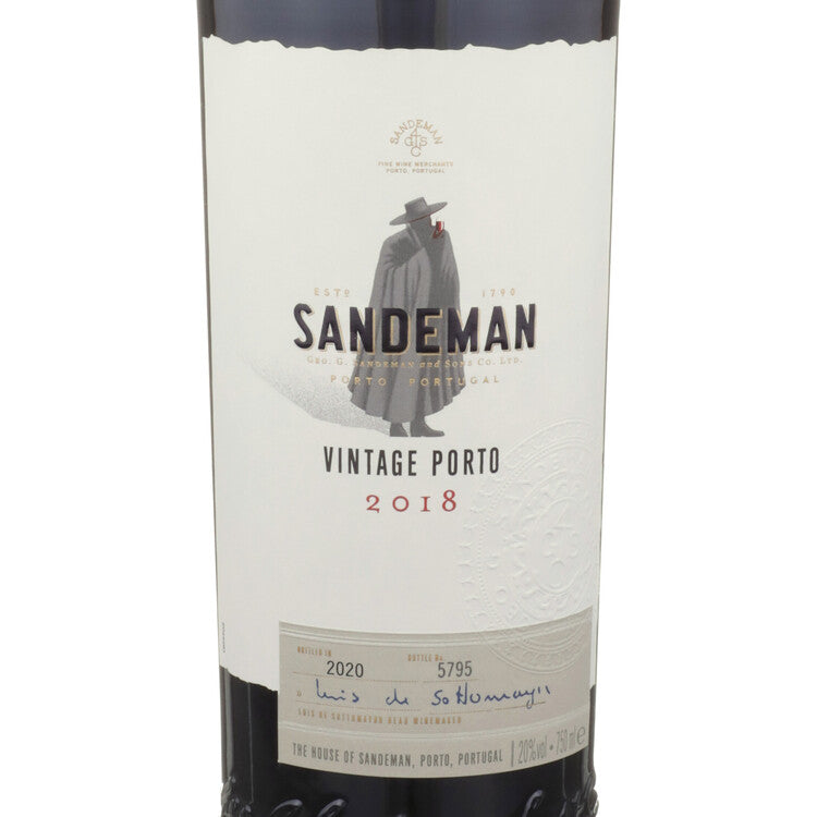 Sandeman Porto Vintage 2018 - 750ML - Front Label