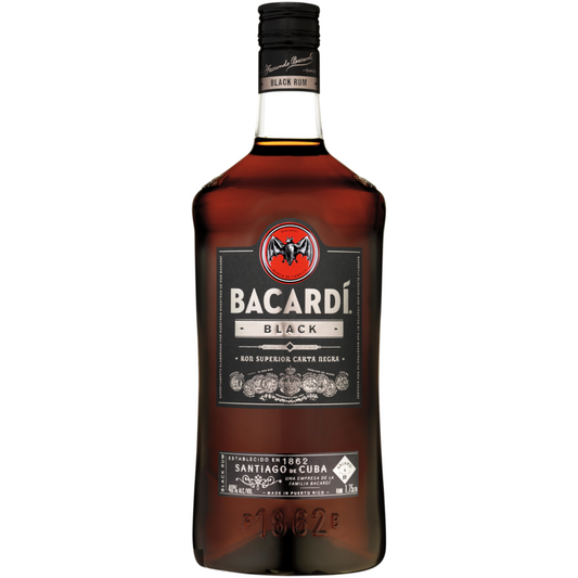 Bacardi Black Rum 80 - 1.75L - Front