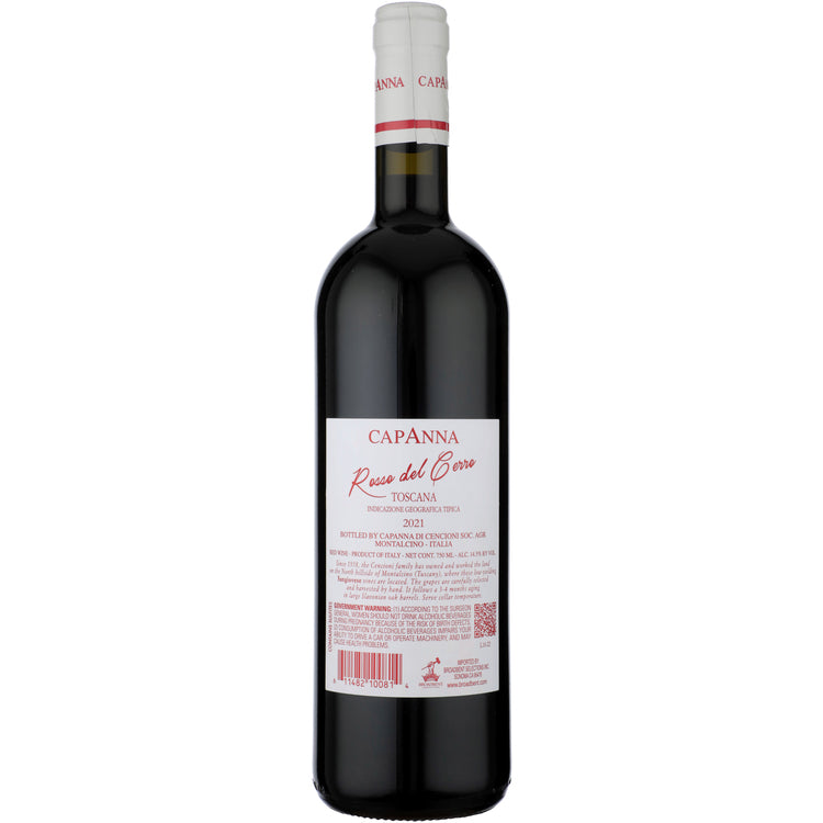 Capanna Toscana Rosso Del Cerro 2021 - 750ML