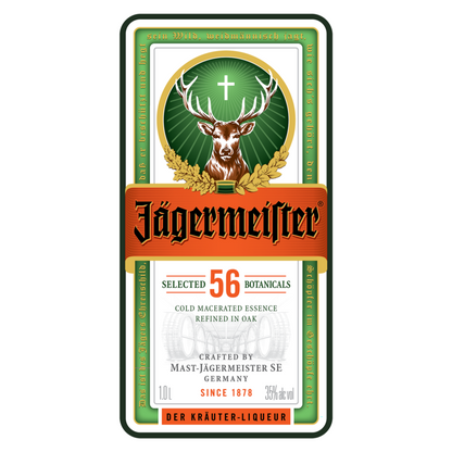 Jagermeister Herbal Liqueur 70 - 1.0L - Front Label