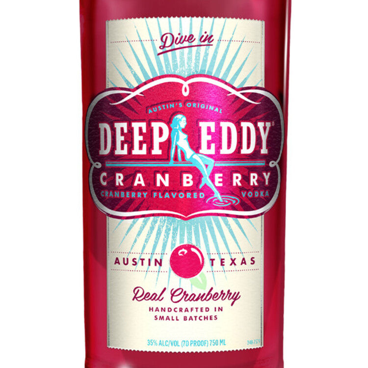 Deep Eddy Cranberry Flavored Vodka 70 - 1.0L - Front Label