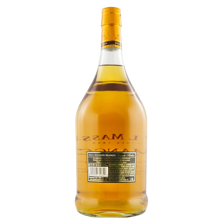 Paul Masson Mango Flavored Brandy Grande Amber 54 - 1.75L - Back