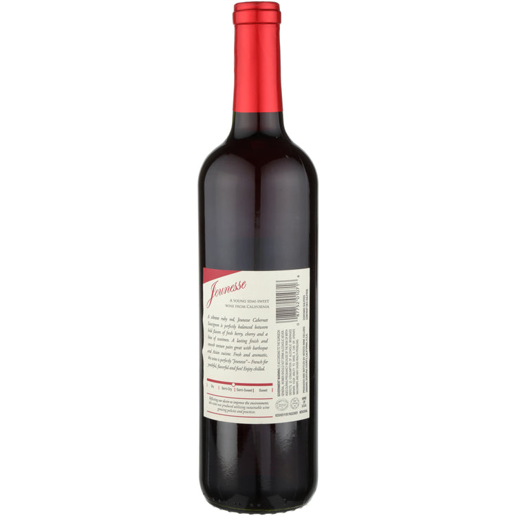 Jeunesse Cabernet Sauvignon California - 750ML - Back