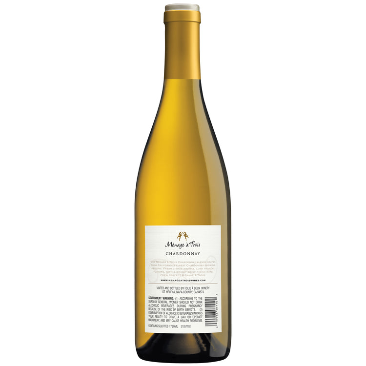 Menage A Trois Chardonnay California - 750ML