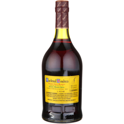 Cardenal Mendoza Brandy De Jerez Solera Gran Reserva 80 W/ White Gift - 750ML - Back