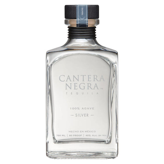 Cantera Negra Tequila Silver 80 - 750ML - Front