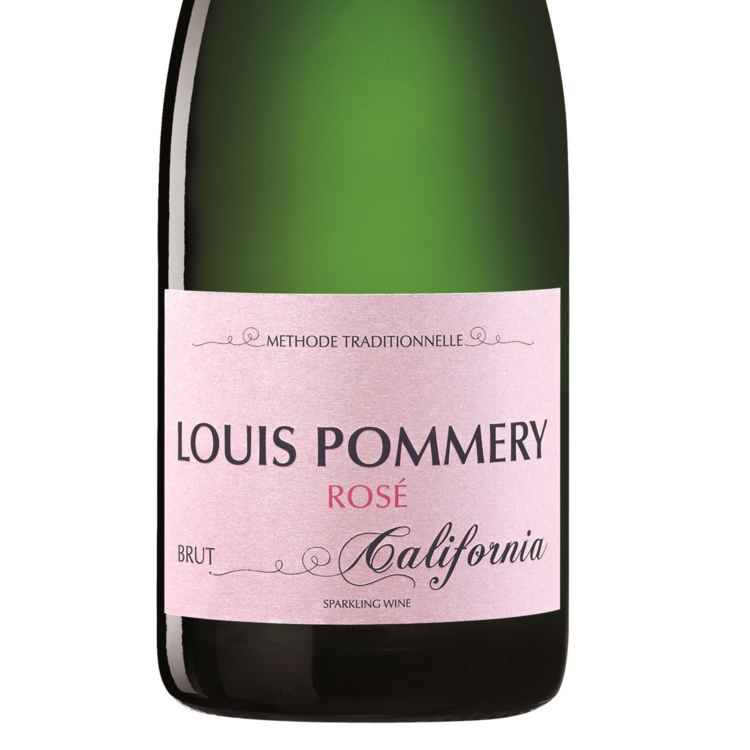 Louis Pommery Brut Rose California - 750ML - Front Label