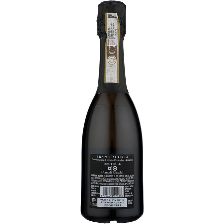 Contadi Castaldi Franciacorta Brut Rose - 375ML - Back