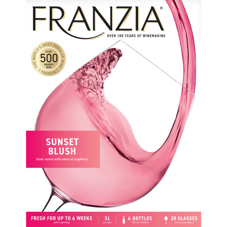 Franzia Sunset Blush American - 3.0L - Front Label