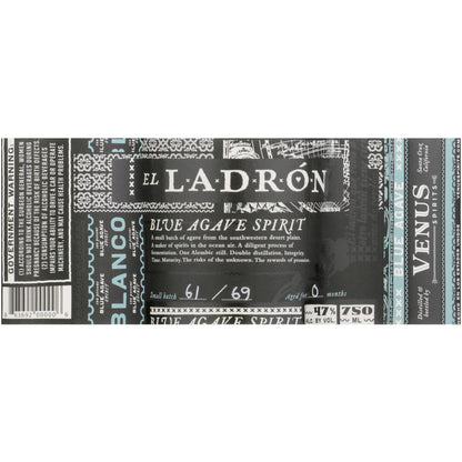 El Ladron Blue Agave Spirit Blanco 94 - 750ML - Front Label