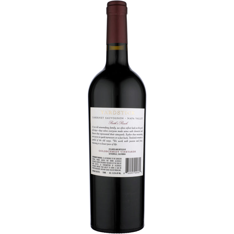 Yardstick Cabernet Sauvignon Ruth's Reach Napa Valley 2021 - 750ML - Back