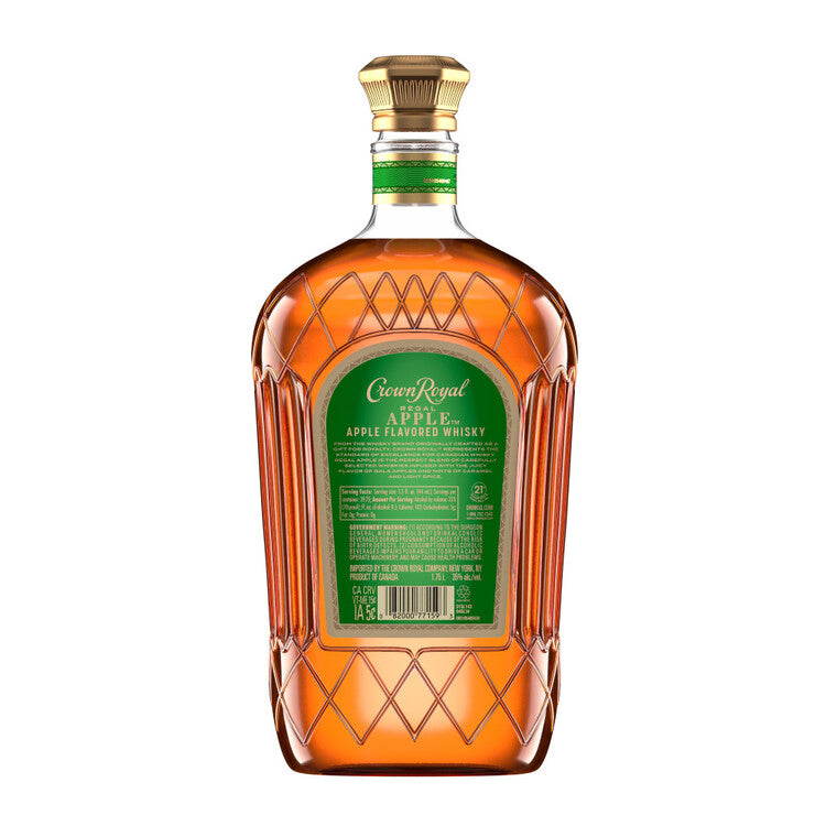 Crown Royal Flavored Whisky-Canadian Regal Apple 70 - 1.75L - Back