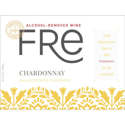 Fre Chardonnay Alcohol Removed - 750ML - Front Label