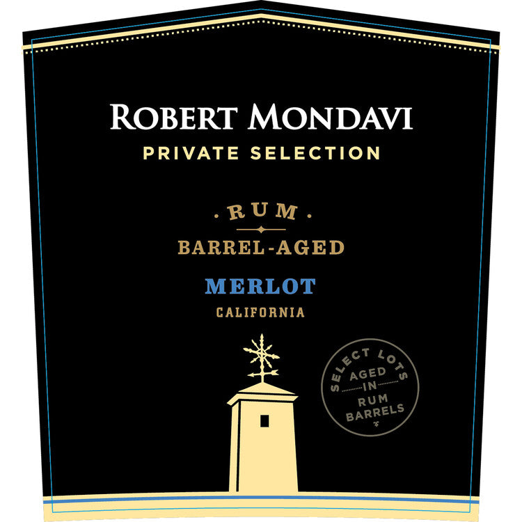 Robert Mondavi Private Selection Merlot Aged In Rum Barrels Monterey C - 750ML - Front Label