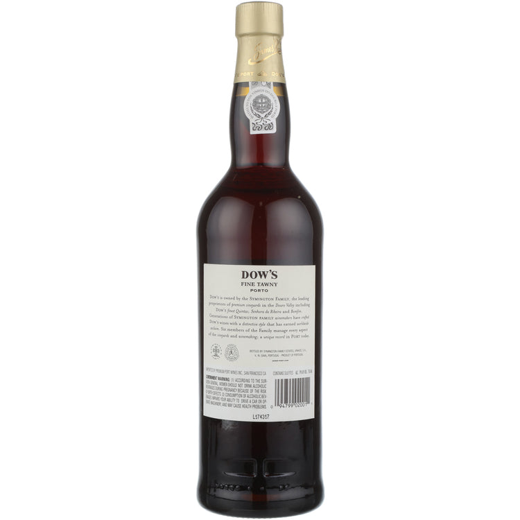 Dow's Porto Fine Tawny - 750ML - Back