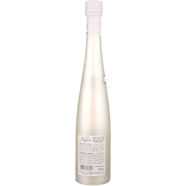 Yuki White Peach Flavored Nigori Sake - 375ML - Back
