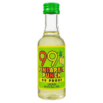 99 Brand Pineapple Fruit Liqueur Punch 99 - 50ML - Front