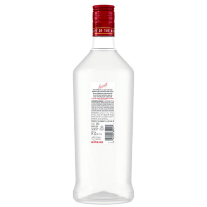 Smirnoff Vodka Raspberry Flavored 60 - 1.75L - Back